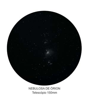 nebulosa de órion com telescópio 150mm