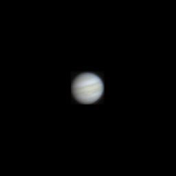 júpiter através telescópio 127mm em condição moderada