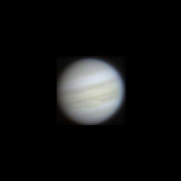 júpiter através telescópio 254mm em condição moderada