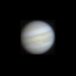 júpiter através telescópio 300mm em condição moderada